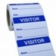 Hybsk Visitor Pass Blue Visitor Identification Labels Stickers 300 Labels Per Roll