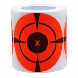 Hybsk 3 inch Target Pasters Round Adhesive Shooting Targets - Target Dots - Fluorescent Red
