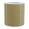 Hybsk 2" x 3" Brown Kraft Rectangle Color Code Labels/Permanent Adhesive/Write On Labels - 300 Labels Per Roll