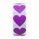 Hybsk Pink Color Coding Dot Labels 30mm Love Heart Natural Paper Stickers Adhesive Label 1,000 Per Roll (1 Roll)