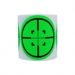 Hybsk 3 Inch Target Pasters Round Adhesive Shooting Targets - Target Dots (Fluorescent Red)