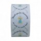 Hybsk 1.5 Inch Round Baby Shower Stickers, Thank You for Showering Us with So Much Love Blue Boy Total 500 Labels Per Roll (Blue)